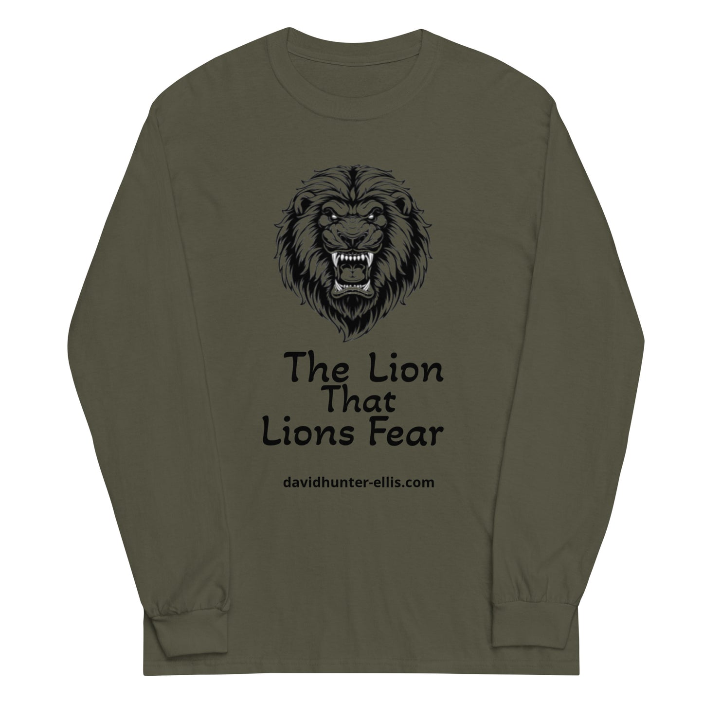 Release the Beast, 'The Lion That Lions Fear,' Men’s Long Sleeve Shirt
