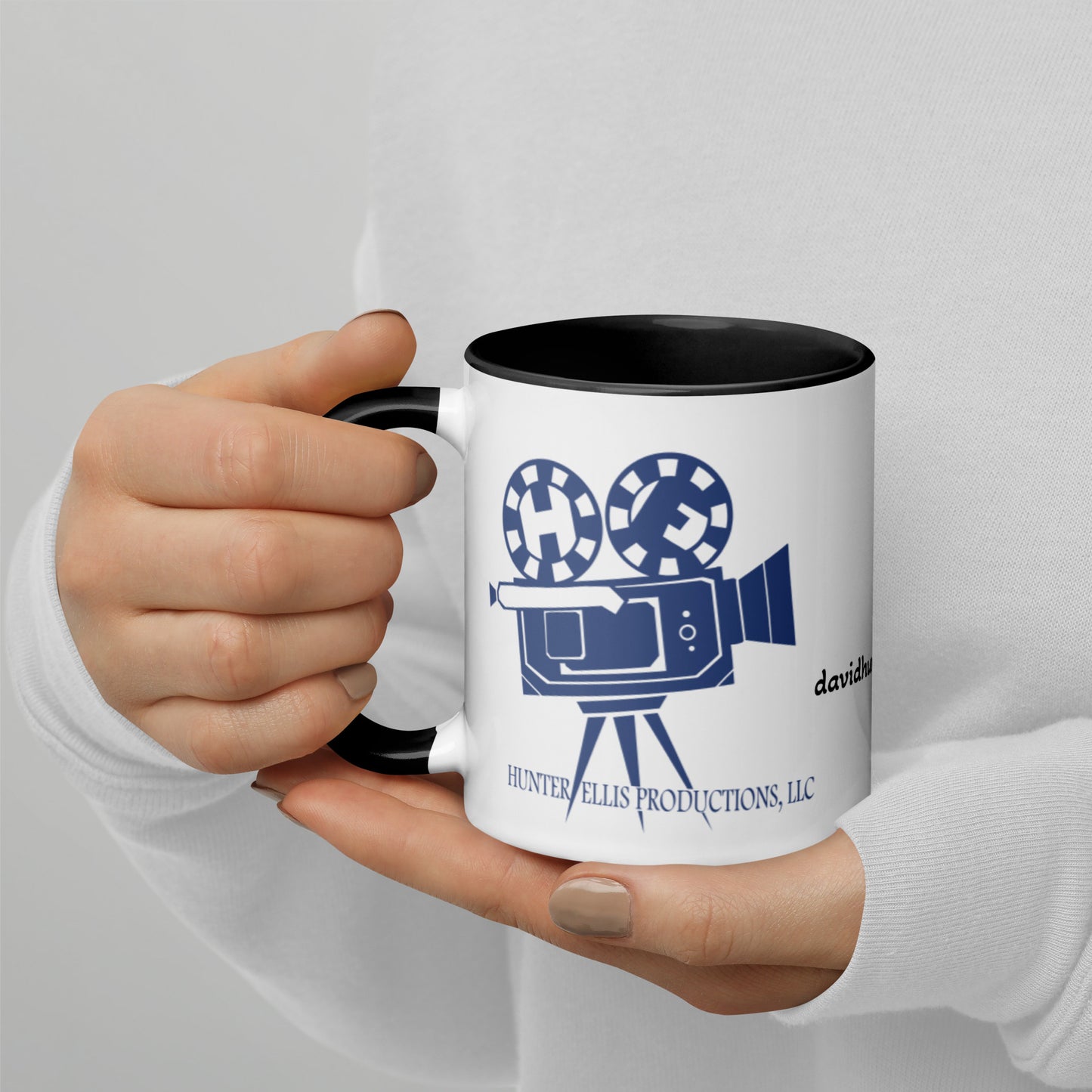 Official Hunter/Ellis (blue) company logo Mug with Color Inside