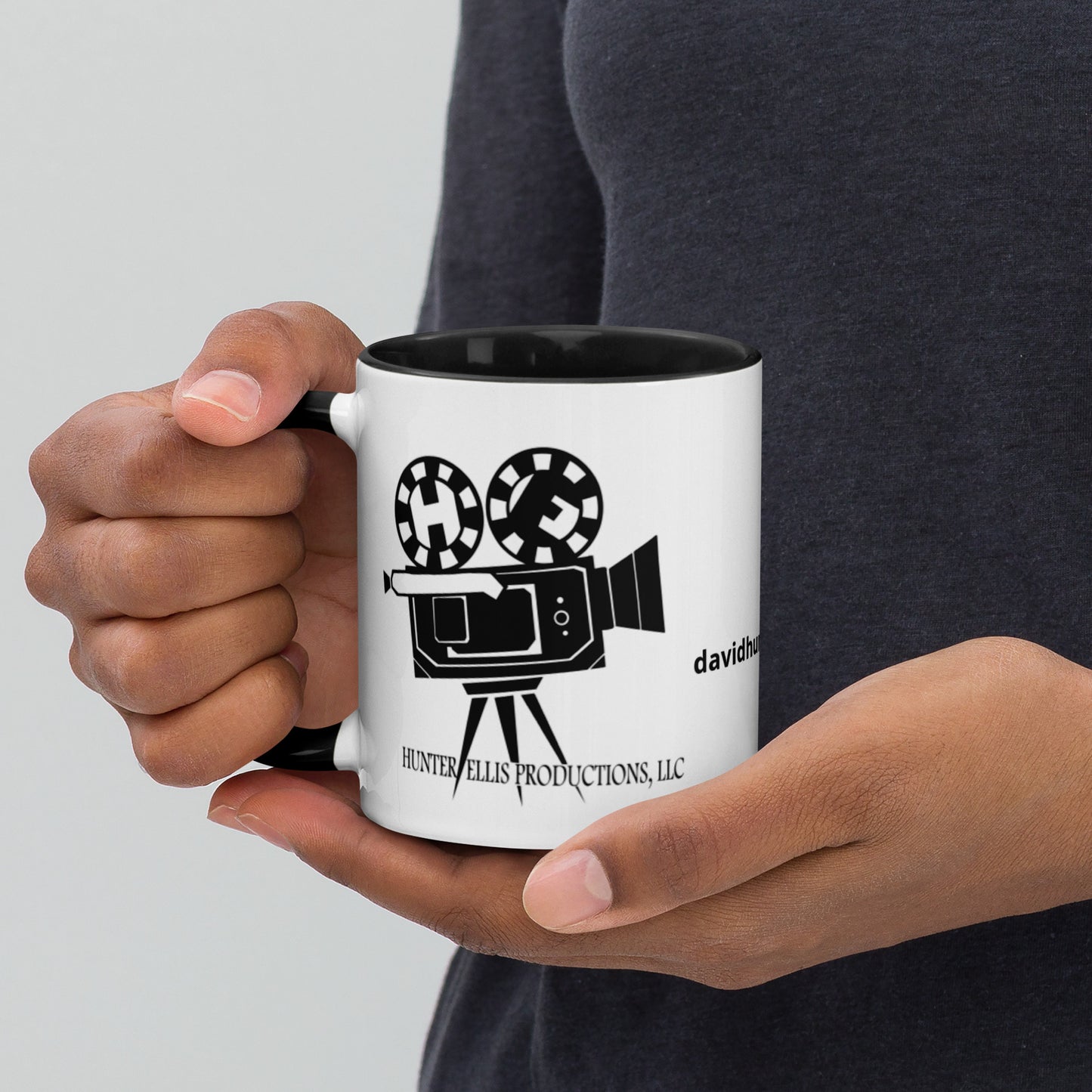 Official Hunter/Ellis (black) company logo Mug with Color Inside