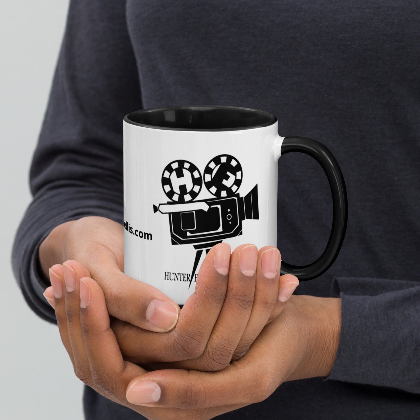 Official Hunter/Ellis (black) company logo Mug with Color Inside