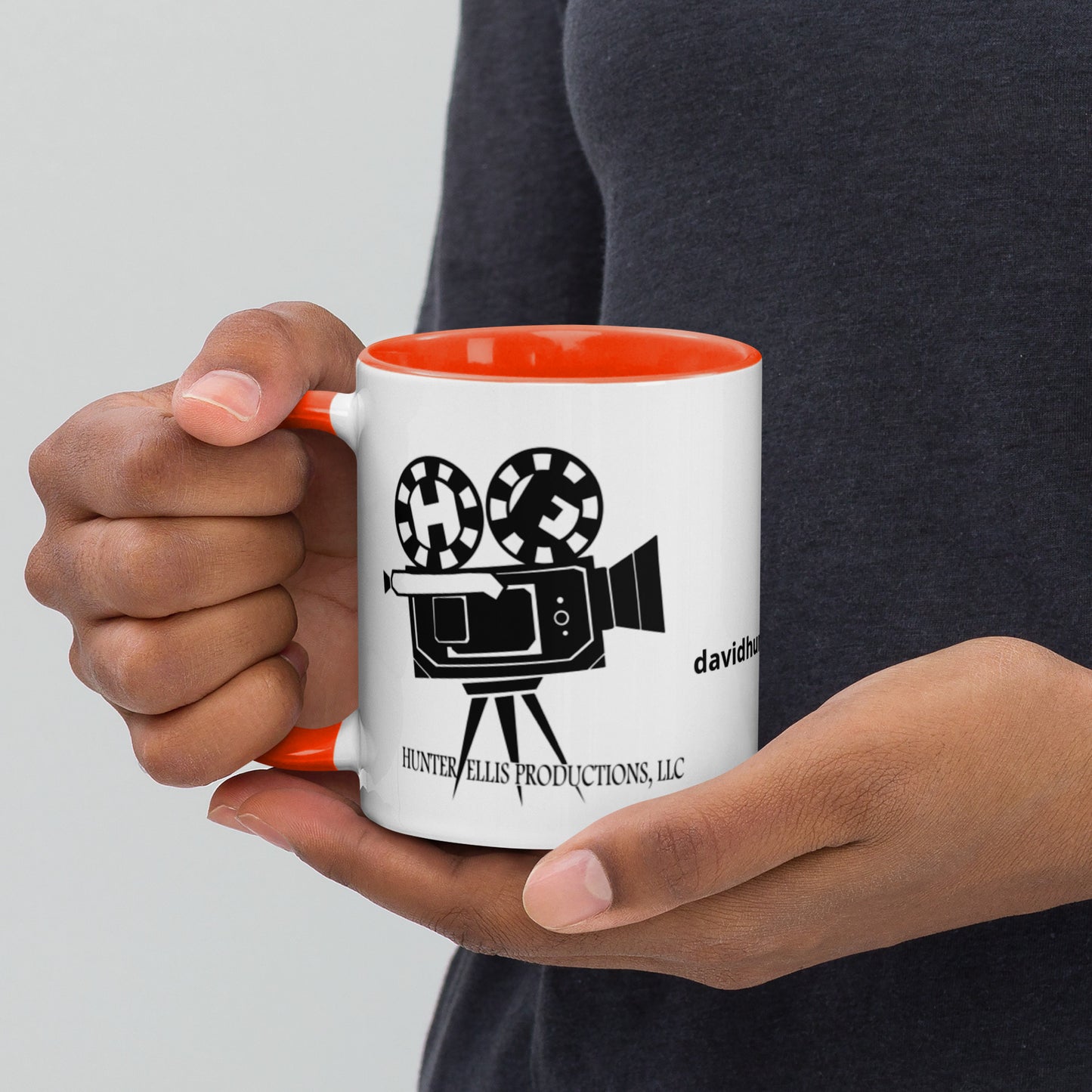 Official Hunter/Ellis (black) company logo Mug with Color Inside