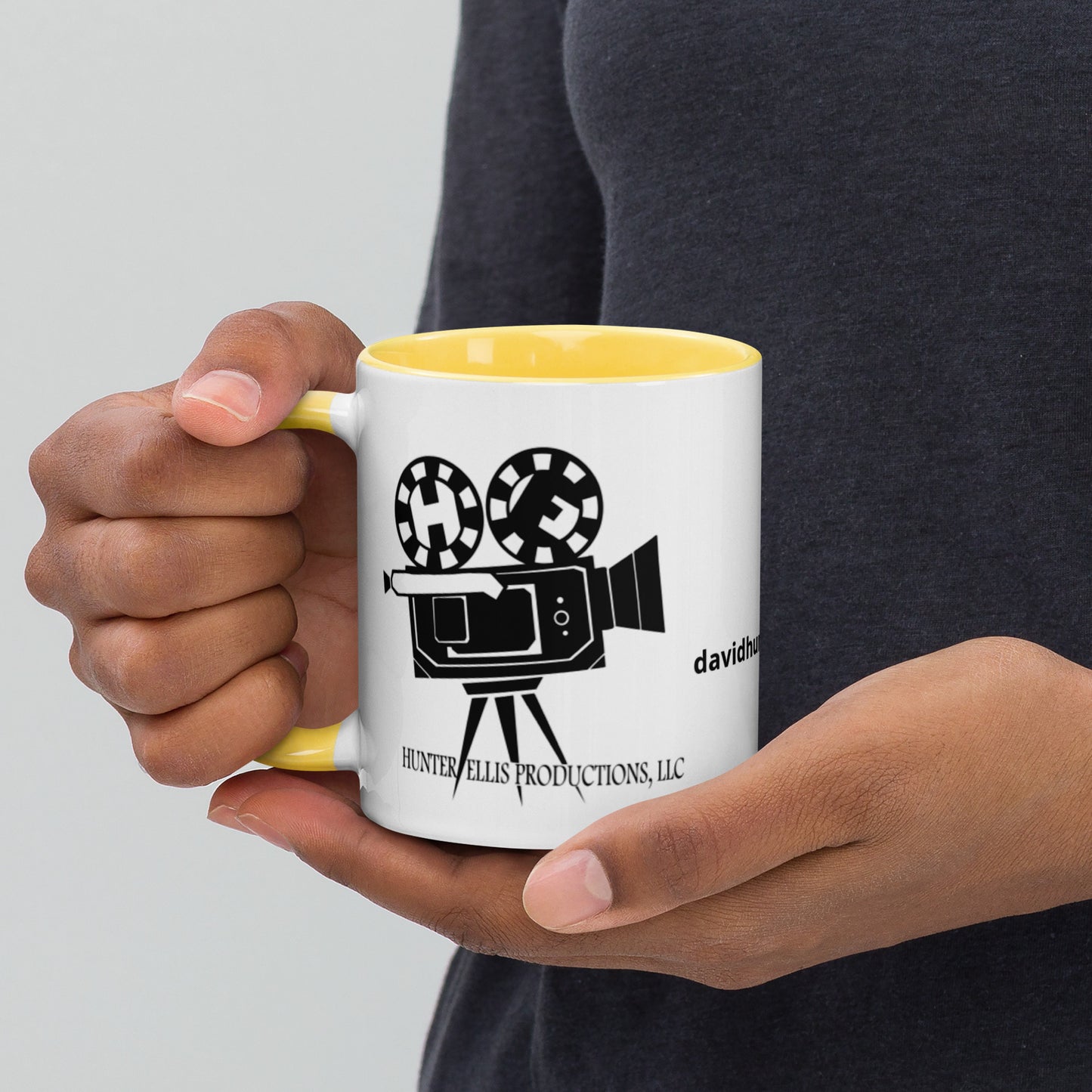 Official Hunter/Ellis (black) company logo Mug with Color Inside