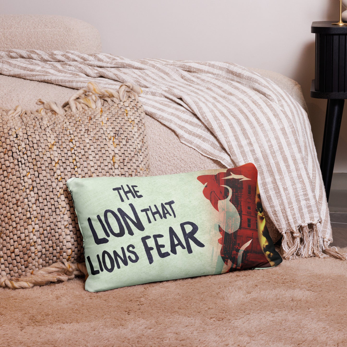 Signature, "The Lion That Lions Fear," Hug-Me  Pillow