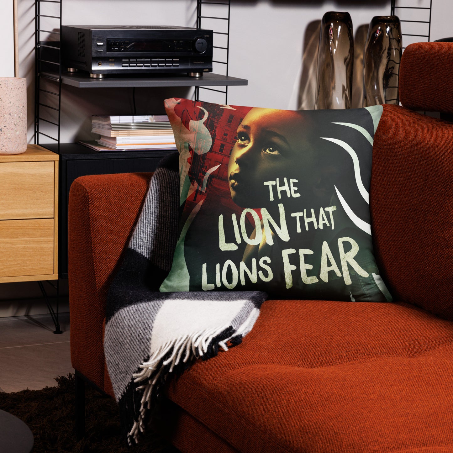 "The Lion That Lions Fear,"  Signiture Pillow