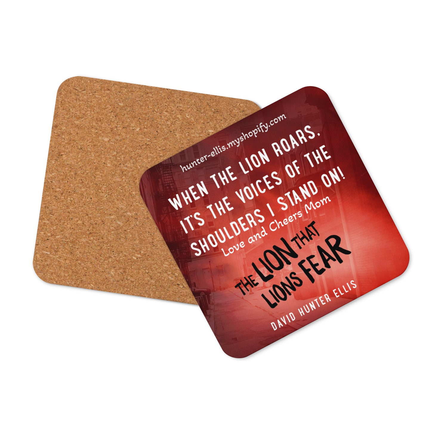 From The Heart-Cork-back coaster (Mom)