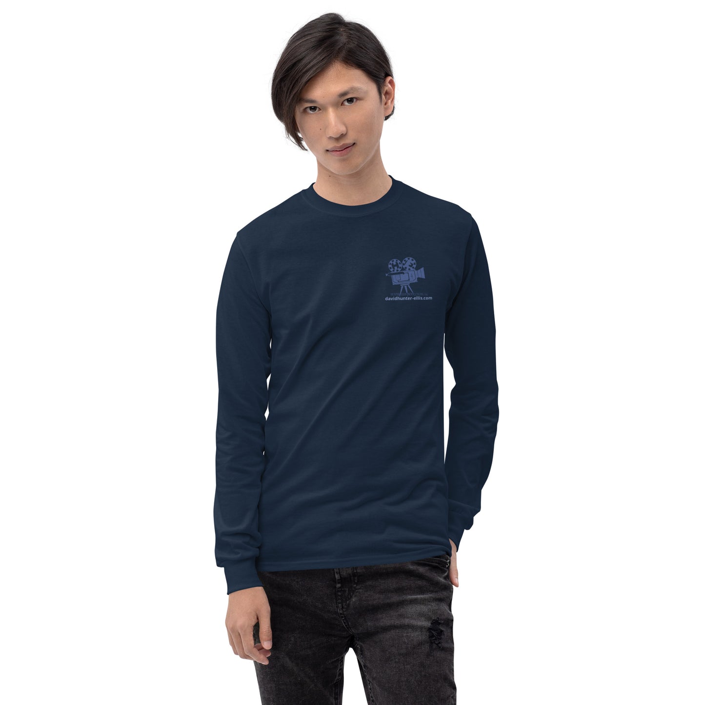 Men’s Long Sleeve Hunter/Ellis Productions crew logo Shirt